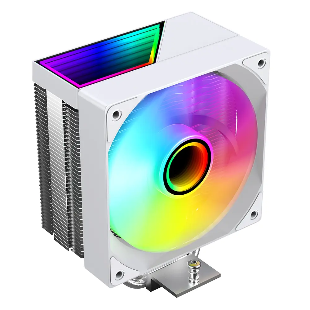 Jungle Leopard KF400X RGB CPU Air Cooler Fan | 230W TDP, 4 Heat Pipes, PWM Fan with RGB Lights, Compatible with Intel & AMD (AM4/AM5, 115X/1200/1700)
