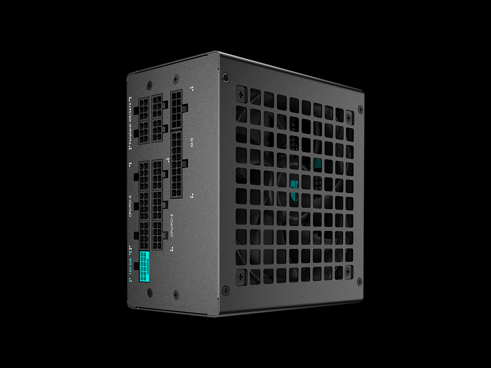 DeepCool PQ1000G Fully Modular Power Supply, 1000W Power, 80 PLUS Gold Efficiency, Fluid Dynamic Bearing Fan, Full Japanese Electrolytic Capacitors, ATX12V V3.1 Type, Black