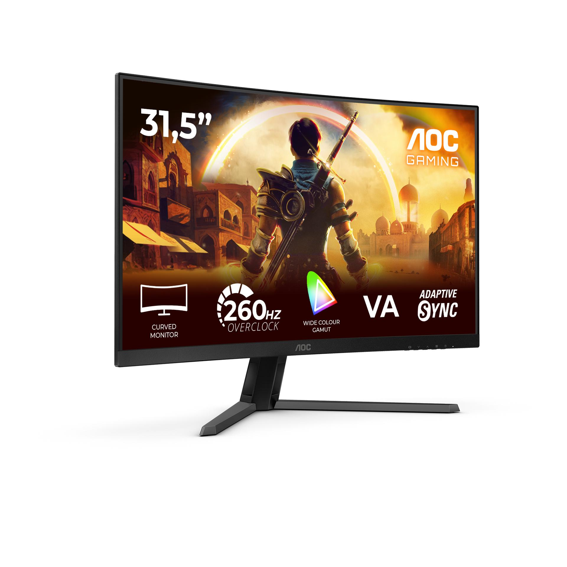 AOC C32G42ZE 31.5" Curved Gaming Monitor – FHD 260Hz, 0.3ms, VA, 1500R