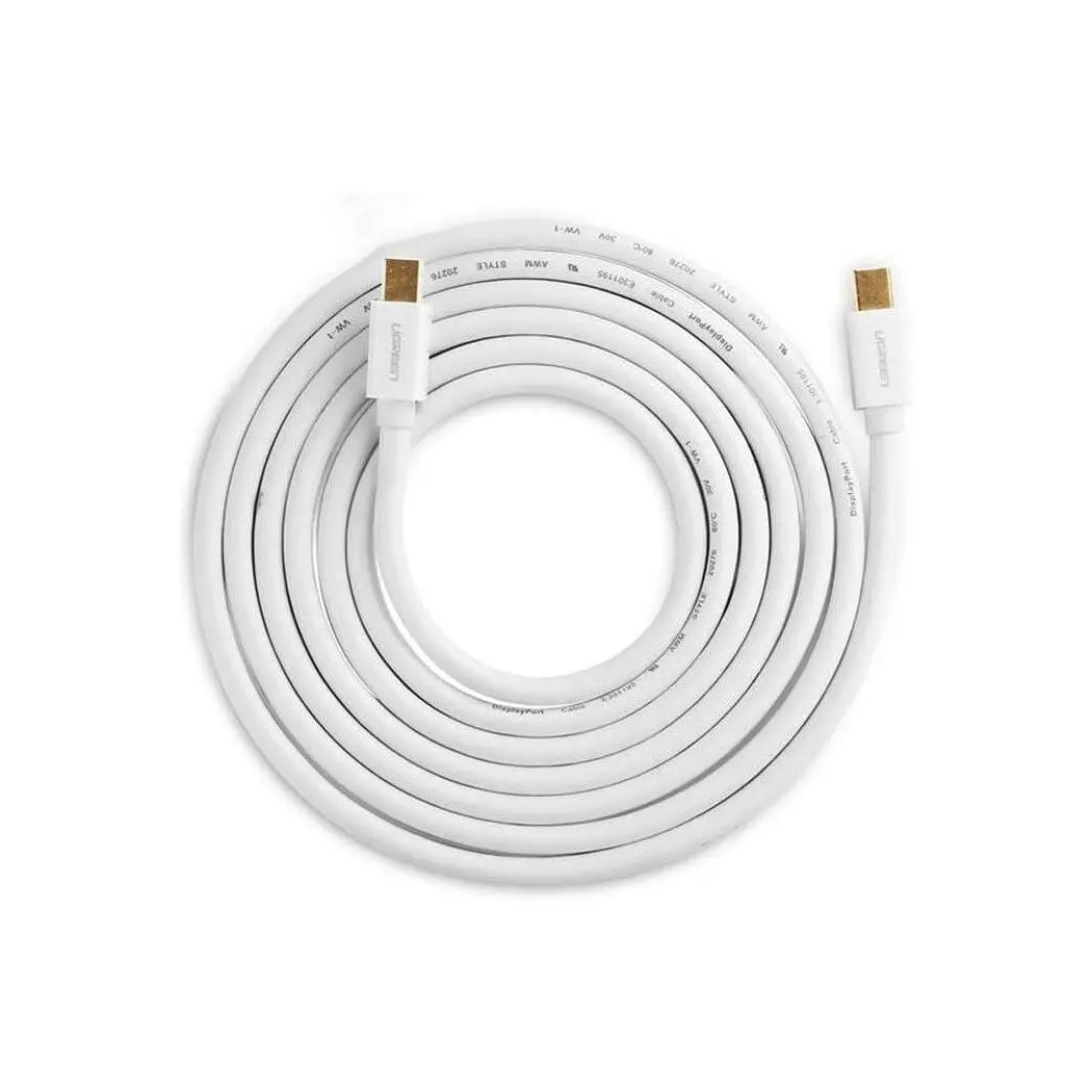 UGREEN MD111 Mini DisplayPort to Mini DisplayPort Cable – 2M White | 10429