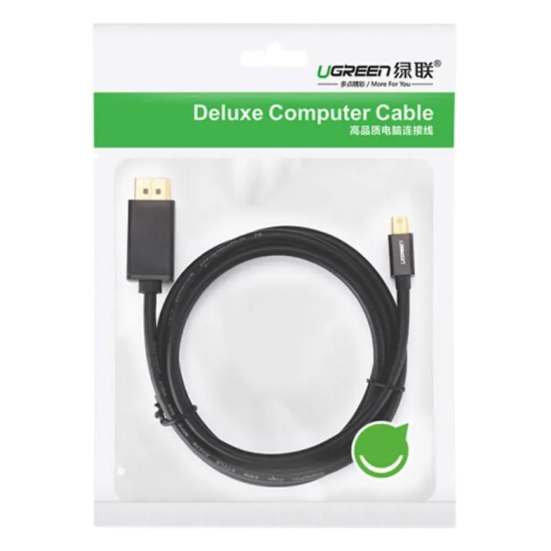UGREEN Mini DisplayPort to DisplayPort Cable – 1.5M Black | 10477
