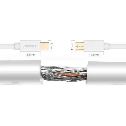 UGREEN MD111 Mini DisplayPort to Mini DisplayPort Cable – 2M White | 10429