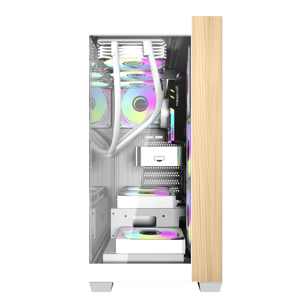 darkFlash DS900W ATX Mid-Tower PC Case – White