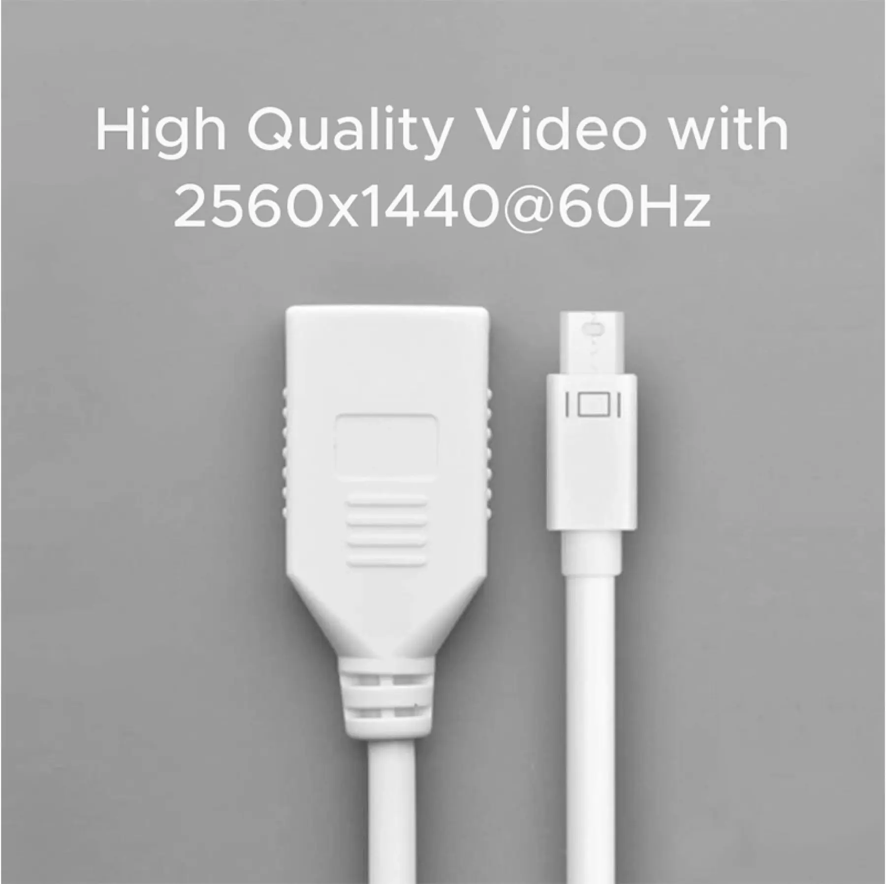 UGREEN Mini DisplayPort to DisplayPort Female Converter – White | 10445