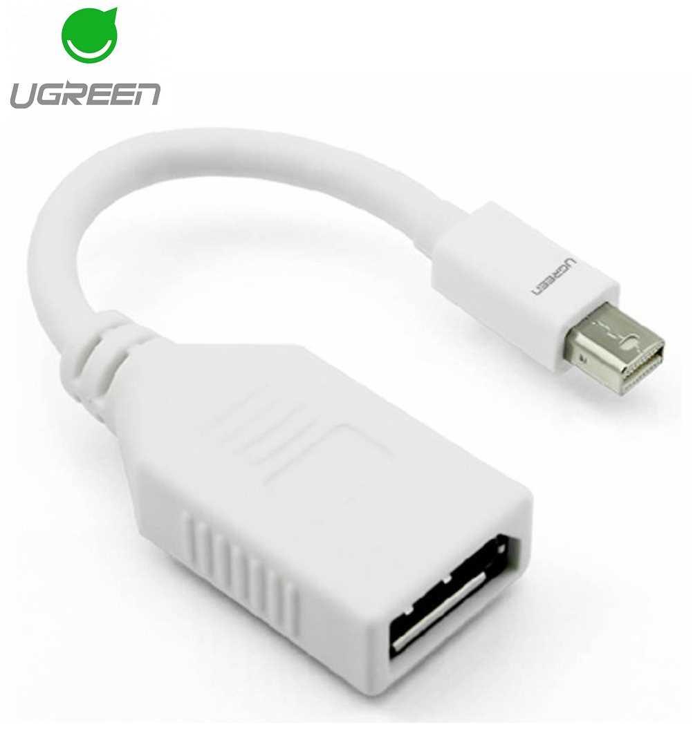 UGREEN Mini DisplayPort to DisplayPort Female Converter – White | 10445