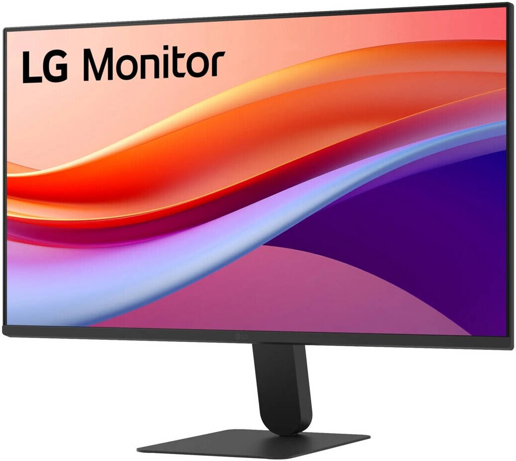 LG 24U411A-B Monitor, 24" IPS Display, FHD Resolution, 120Hz Refresh Rate, 1ms (MBR) Response Time, Motion Blur Reduction Technology, Dynamic Action Sync, Slim Stand, Black
