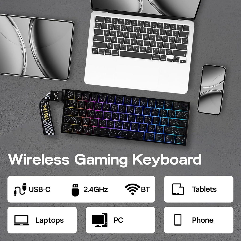 AULA MINI 60 HE Max Black Contour – Magnetic Hall Effect Gaming Keyboard