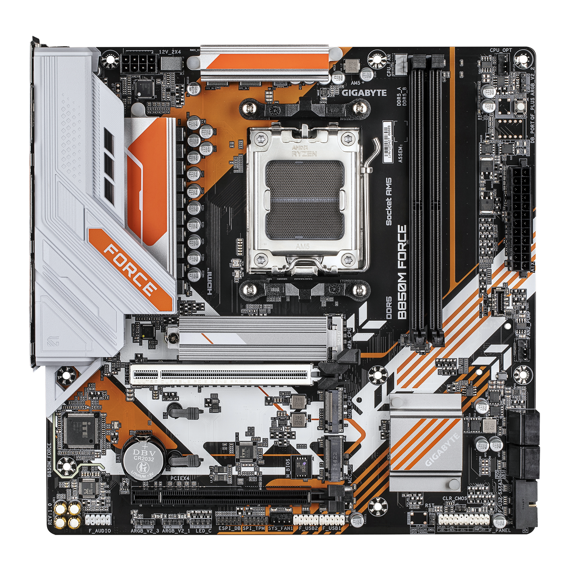 GIGABYTE B850M FORCE REV. 1.0 AMD B850 AM5 DDR5 Micro-ATX Gaming Motherboard
