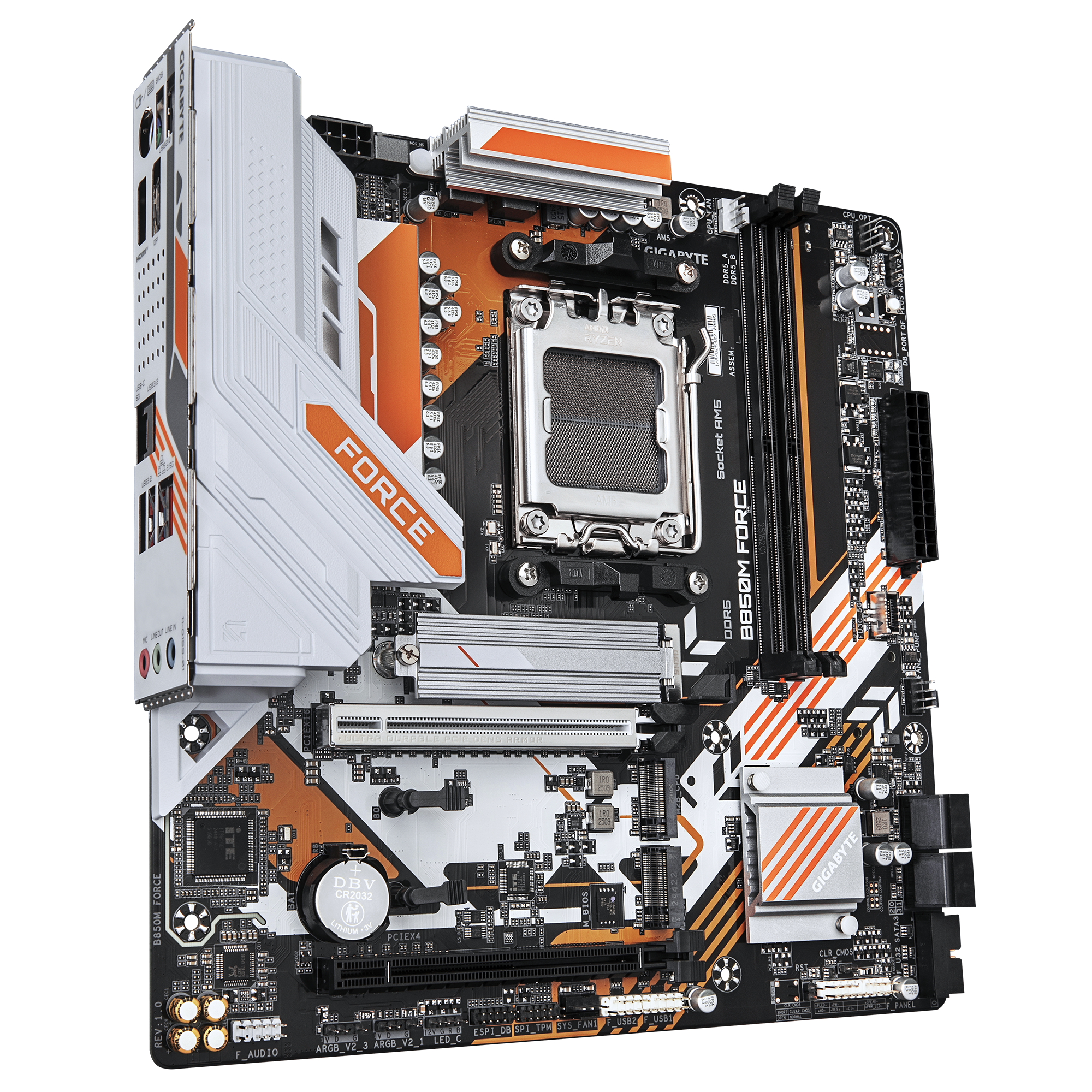 GIGABYTE B850M FORCE REV. 1.0 AMD B850 AM5 DDR5 Micro-ATX Gaming Motherboard