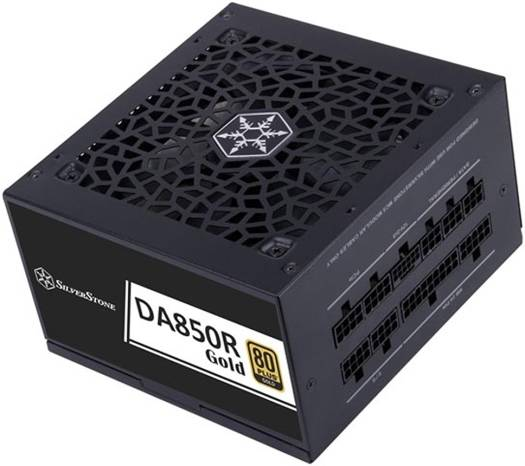 SilverStone Technology DA850R Gold, ATX 3.0 and PCIe 5.0 Fully Modular ATX Power Supply 850W 80 Plus Gold, SST-DA850R-GM