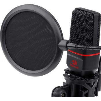 Redragon Seyfert GM100 Gaming Stream Microphone, With Pop Filter, 3.5mm Plug, 50Hz-16kHz Frequency, Sensitivity -30dB±3dB, Omni Condenser Mic, ≤2.2KΩ Impedance | Seyfert GM100