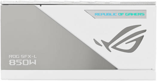ASUS ROG Loki SFX-L 850W Power Supply Unit, 80 Plus Platinum, Fully Modular, PCIe Gen 5.0, 120mm ARGB-Illuminated Fan & Aura Sync, ROG Heatsinks, 0dB Fan Button-White Edition