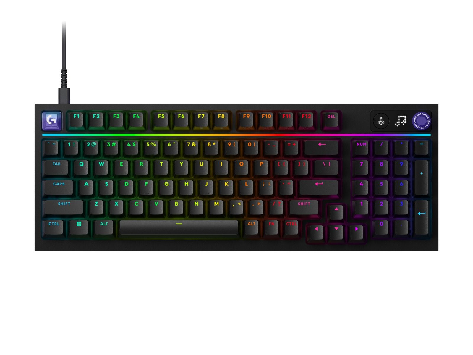 Logitech G316 X 98 Tactile USB Keyboard - Black