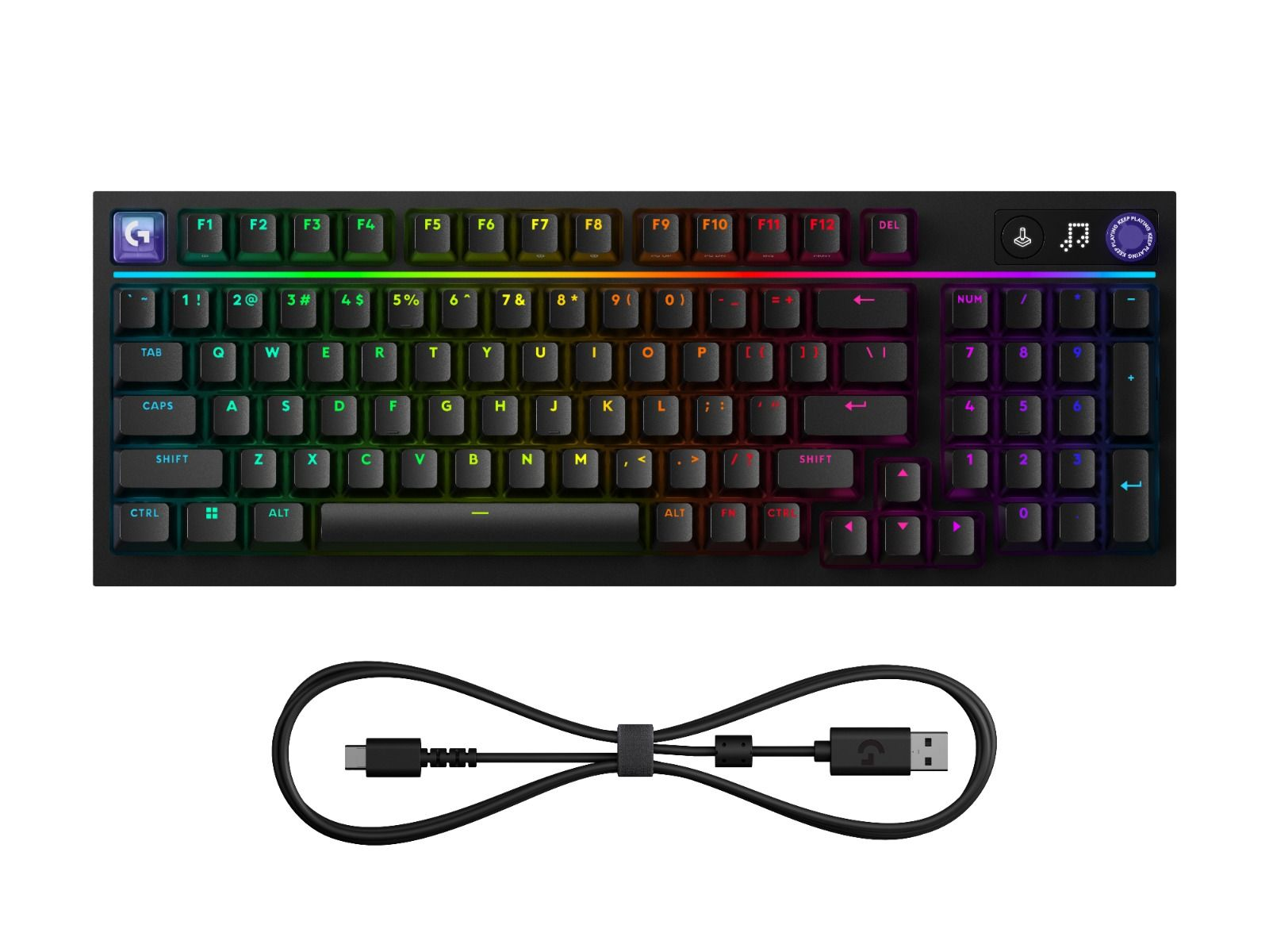 Logitech G316 X 98 Tactile USB Keyboard - Black