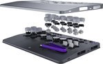 PDP Victrix Pro KO Leverless Fight Stick, For PS5, PS4 & PC, 16 Moveable & Mappable Buttons, Hot-Swappable Cherry MX Speed Silver RGB Switches, 3m Braided USB-C Cable, Black | TBF-3001-05