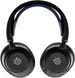SteelSeries Arctis Nova 4P Wireless Headphones, 360Â° Spatial Audio, 2.4GHz High-Speed Wireless, 36Hr Battery, USB-C, ClearCast Gen 2 Mic, Xbox Series X|S, PC, PS5, Black/Blue | 61641