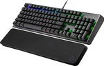Cooler Master CK550 V2 Red Switch RGB Mechanical Gaming Keyboard, Aluminum Design, RGB Backlighting, On-the-Fly & Software, Low-friction Wrist Rest, ENG-ARB Layout, Gunmetal Black | CK-550-GKTR1-AE