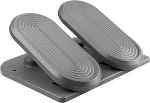 Navodesk NAVO Model C Ergonomic Underdesk Footrest with Tilt Mechanism, Home Office Footrest, Adjustable Foot Stool with Non-Slip Base, Cool Grey | ND-FRC-GY