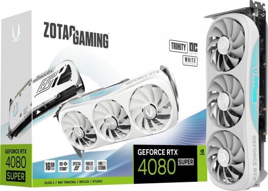 ZOTAC GAMING GeForce RTX 4080 SUPER Trinity OC White Edition 16GB GDDR6X