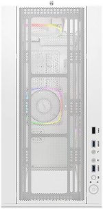 Montech Sky Two aRGB ATX Mid Tower Computer Cases, Up to 360mm Radiator Support, 4x Preinstalled PWM Fans, Side & Bottom Dust Filter, Built-In Cable Management, White | SKY TWO WH