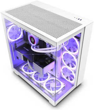 NZXT H9 Flow Edition White ATX Mid Tower Case | CM-H91FW-01