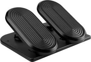 Navodesk NAVO Model C Ergonomic Underdesk Footrest with Tilt Mechanism, Home Office Footrest, Adjustable Foot Stool with Non-Slip Base, Black | ND-FRC-BK