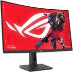 ASUS ROG Strix XG32WCMS Curved Gaming Monitor, 32" QHD Fast VA Display, 280Hz Refresh Rate, 1ms (GtG) Response Time, AMD FreeSync Premium Technology, 16.7m Display Colors, Black | XG32WCMS