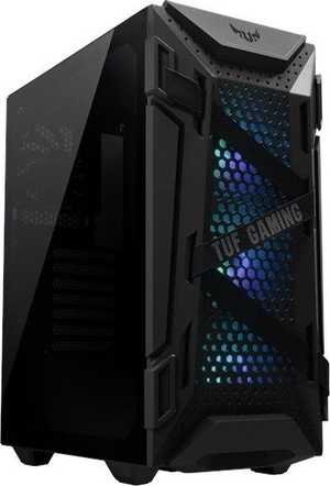 ASUS TUF Gaming GT301 ATX Mid-Tower, With Tempered Glass Side Panel, Honeycomb Front Panel, Preinstall Fans 3x120mm ARGB, 1x120 Without Lighting | 90DC0040-B49000