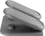 Navodesk NAVO Model C Ergonomic Underdesk Footrest with Tilt Mechanism, Home Office Footrest, Adjustable Foot Stool with Non-Slip Base, Cool Grey | ND-FRC-GY