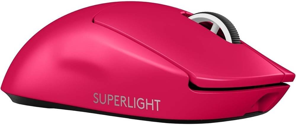 Logitech G Pro X Superlight 2 Lightspeed Wireless Gaming Mouse, Lightforce Hybrid Switches, HERO 2 Sensor with 32,000 DPI, 5 Prog Buttons, Up to 95H Battery Life, USB-C, PC & Mac, Pink | 910-006798