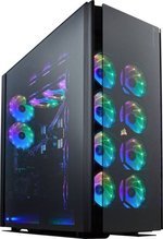 CORSAIR OBSIDIAN 1000D Super-Tower Case, Smoked Tempered Glass, Aluminum Trim - Integrated COMMANDER PRO Fan And Lighting Controller | CC-9011148-WW
