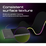 Vertux RaftPad-Qi Anti-Friction LED Gaming Mouse Pad
