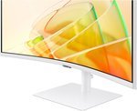 SAMSUNG S65TC ViewFinity S6 Monitor, 34" VA UWQHD Display, 100Hz Refresh Rate, 5ms Response Time, 1000R Curvature, Built-In Speaker, KVM Switch, FreeSync Technology, White | LS34C650TAMXUE