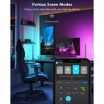 Govee RGBIC Wi-Fi Gaming Light Bars, Smart Dial Controller, RGBIC Technology, 2.4GHz Wi-Fi + Bluetooth Connectivity, 40 Scene Modes 