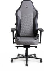  Navodesk APEX Cloud Leather Ergonomic Gaming Chair, 155Â° Reclining High Back Chair, 4D Metal Armrest, Magnetic Memory Foam Headrest, Lumbar Support, 60mm Castors, Ultimate Grey | B0CCYTD4XC