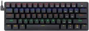 Redragon Elise Pro K615P-KBS Mechanical Keyboard, Blue Key SwitcheT BT5/2.4GHz Dongle/USB-C Cable, English Layout, 1600mAh Battery, Black | K615P-KBS