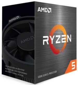 AMD Ryzen 5 5600X Desktop Processor, 4.6GHz (Max Boost Clock) & 3.7GHz (Base Clock), 6-Core, AM4, 12 Threads, TSMC 7nm FinFET | 100-100000065BOX