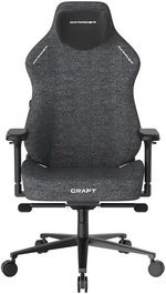 DXRacer Craft Series Gaming Chairs, 2D Integrated Lumbar Support, 4D Armrests, Class 4 Hydraulics, 90Â° ~ 135Â° Back Recline Support, Woven Fabric Upholstery, Large Size, Black / Grey | GC/LCF23FBE/BG