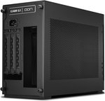 Lian Li A4 H2O PCIE 4.0 Mini-ITX Aluminum Case, 3 Expansion Slots, 2.5" Drive Bays, Up To 240mm Radiator Support, 120mm Fan Support, Max 55mm CPU Cooler Clearance, Black | G99.A4H2OX4.00 BL