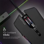 Vertux Assaulter GameCharged Lightweight RGB Wired Gaming Mouse, Ergonomic Design, 10000 DPI Sensitivity, 7 Programmable Button, Adjustable RGB Light Modes, 10 Million Clicks, Black | VE.ASSAULTER.NC