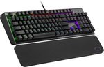 Cooler Master CK550 V2 Red Switch RGB Mechanical Gaming Keyboard, Aluminum Design, RGB Backlighting, On-the-Fly & Software, Low-friction Wrist Rest, ENG-ARB Layout, Gunmetal Black | CK-550-GKTR1-AE