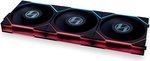 Lian Li Uni Fan TL 120 Case Fan, 1.6â€ LCD, 120mm Fan Size, 1900 RPM Fan Speed, 62 CFM Airflow, PA66 / PBT Materials, Fluid Dynamic Bearing, Triple Pack, W/ Controller, Black | G99.12TLLCD3B.00