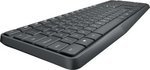 Logitech MK235 Wireless Combo Keyboard and Mouse, English Arabic Layout, Grey | 920-007927 / 920-007931
