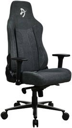 Arozzi Vernazza Gaming Chair, Soft Fabric Material, 3D Armrests, Rocking & Lock-Tilt Function, Adjustable Height & Backrest, 145kg Weight Capacity, Standard Size, Dark Gray | VERNAZZA-SFB-DG