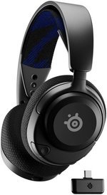 SteelSeries Arctis Nova 4P Wireless Headphones, 360Â° Spatial Audio, 2.4GHz High-Speed Wireless, 36Hr Battery, USB-C, ClearCast Gen 2 Mic, Xbox Series X|S, PC, PS5, Black/Blue | 61641