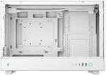 DeepCool CH260 Micro-ATX Computer Case, Up to 360mm Radiator, Up to 6x 120mm Fan Support, 4x Expansion Slots, Tempered Glass Side Panel, Wraparound Mesh Panels, White | R-CH260-WHNGM0-G-1
