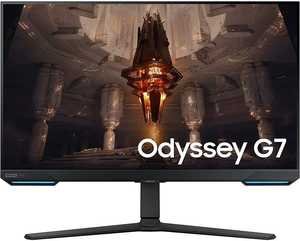 SAMSUNG Odyssey G7 32" 4K UHD 144Hz IPS Gaming Monitor, 1ms(GTG)â€Ž Response Time, G-Sync Compatible, 1 Bn Colors, HDR10+ Gaming, Wi-Fi & Bluetooth, USB Hub 3.0, Black | LS32BG702EMXUE