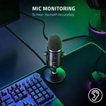 Razer Seiren V2 Pro Professional-Grade USB Microphone for Streamers, 30mm Dynamic Microphone, High Pass Filter Analog Gain Limiter, 24 Bit Capsules, Black | RZ19-04040100-R3M1