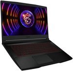 MSI GF63 THIN 12VE 9S7-16R821-027 | Core i7 12650H, 16GB, 512GB SSD, 15.6"FHD 144Hz, 6GB NVIDIA RTX 4050, Win11 Home, Eng-Arab K/B, Black