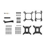 EK-Nucleus AIO CR360 Lux D-RGB Liquid CUP Cooler, 360mm Radiator, 120mm EK-Loop FPT Fans, 2300 RPM Fan Speed, 72 CFM Airflow, Rotatable Pump Top, ARGB Lighting, Black | 3831109851685